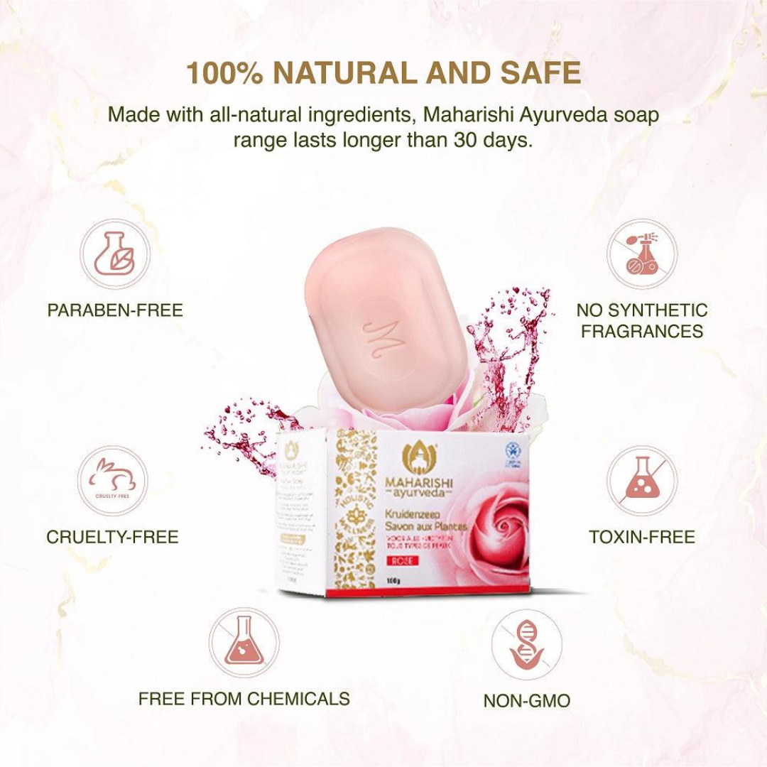 Maharishi AyurVeda Soap Bar Rose 100g